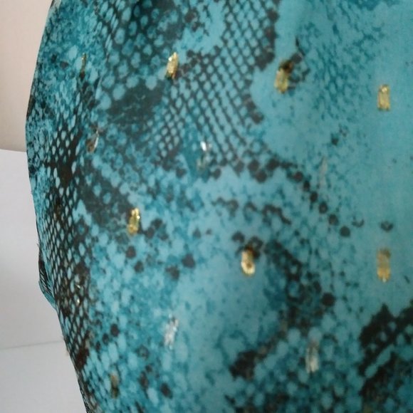 Monograph Bow Back Halter Neck Animal Print Top - Picture 10 of 13